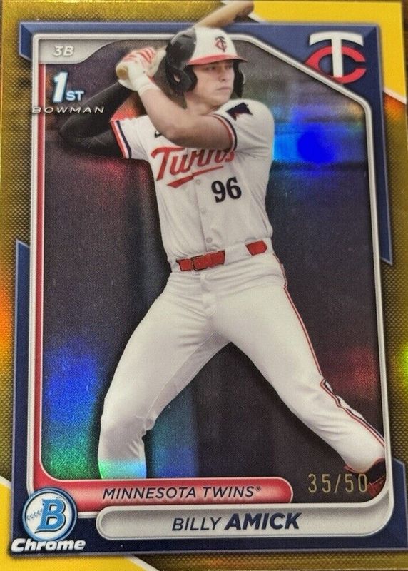 2024 Bowman Draft #BDC-68 Chrome - Gold Refractor /50 (1st)