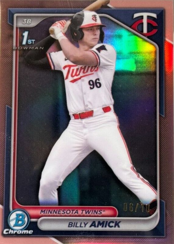 2024 Bowman Draft #BDC-68 Chrome - Rose Gold Refractor /10 (1st)