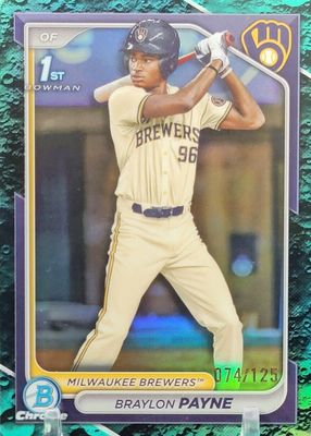 Topps - 5枚限定 Bowman Draft Braylon Payne PSA 9 Braylon Payne 2024 Bowman Draft #CPA-BP Chrome DP Auto - HTA