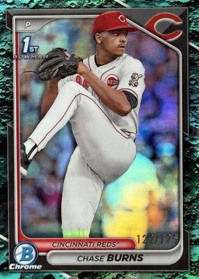 2024 Bowman Draft #BDC-55 Chrome - Aqua Lunar Refractor /125 (1st)
