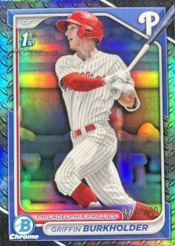 2024 Bowman Draft #BDC-60 Chrome - Steel Metal Refractor /100 (1st)