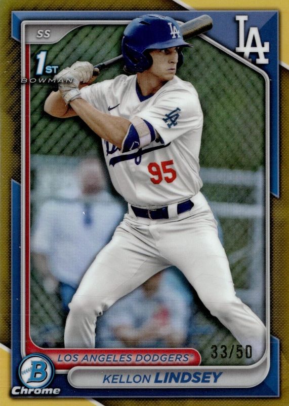 2024 Bowman Draft #BDC-24 Chrome - Gold Refractor /50 (1st)