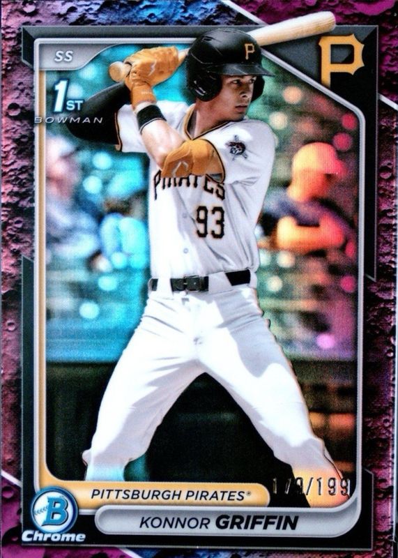 2024 Bowman Draft #BDC-22 Chrome - Fuchsia Lunar Refractor /199 (1st)