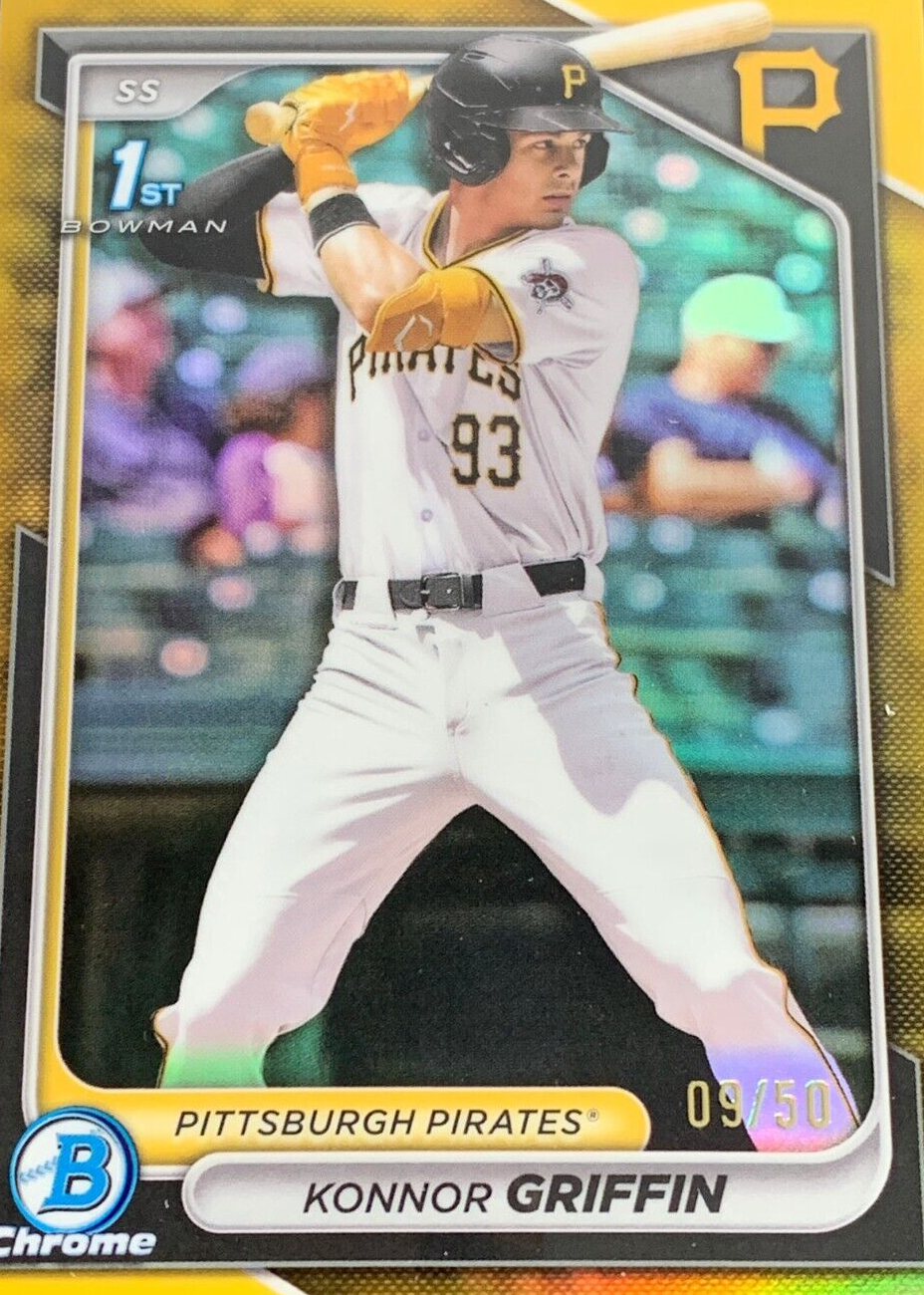 Konnor Griffin 2024 Bowman Draft #BDC-22 Chrome - Gold Refractor