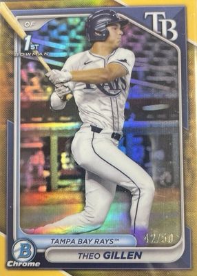 2024 Bowman Draft #BDC-73 Chrome - Gold Refractor /50 (1st)
