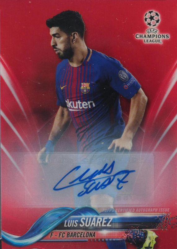 2017 Topps Chrome UEFA Champions League #62 Autographs - Red Refractor /10