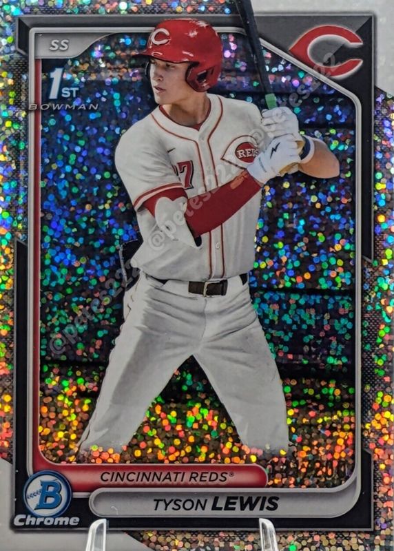 Tyson Lewis 2024 Bowman Draft #BDC-44 Chrome - Sparkles Refractor /200 (1st) PSA 10