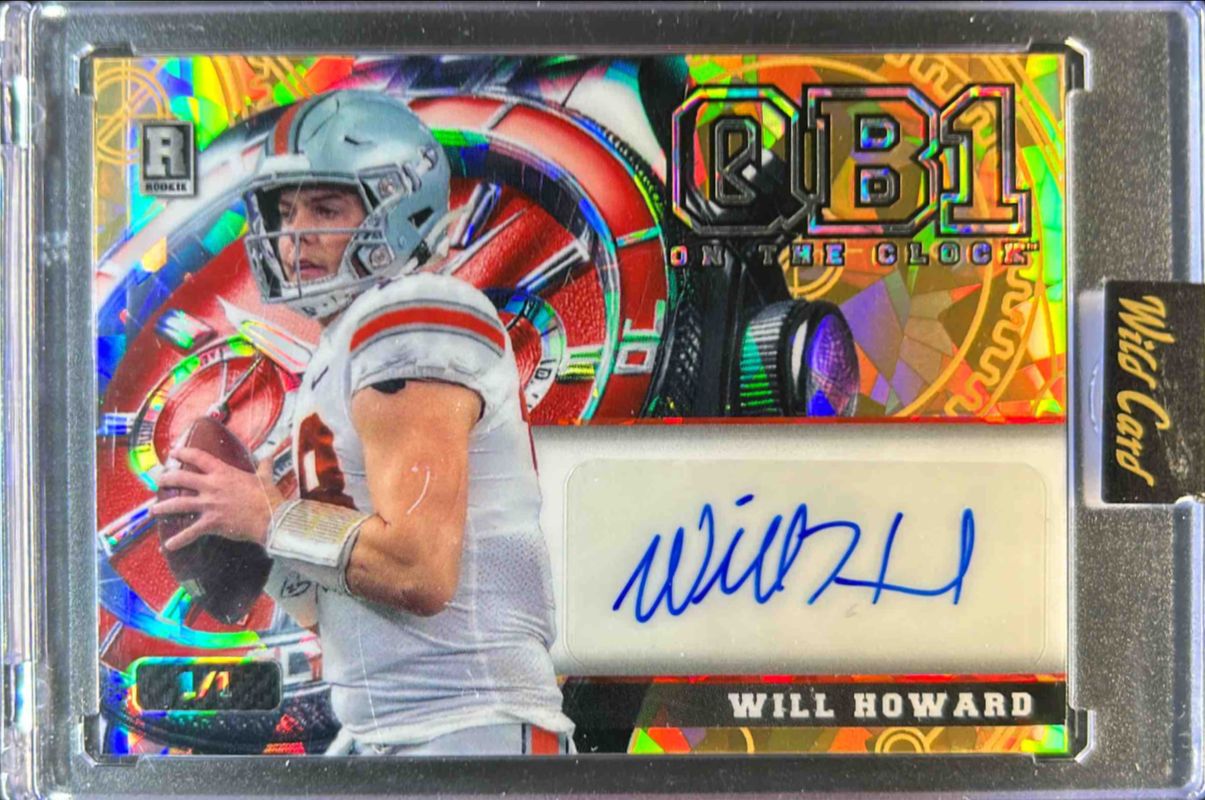 Will Howard 2024 Wild Card QB1 On The Clock #A-OCW-GD-WH2 Auto Base ...