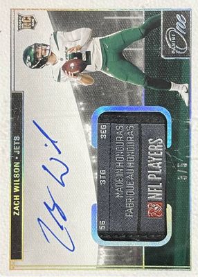 2021 One #2 Rookie Patch Auto - Platinum /5