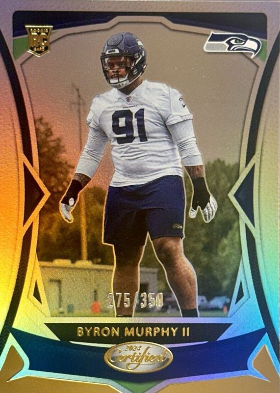 Byron Murphy II 2024 Certified #112 Mirror /350 Rookie RAW