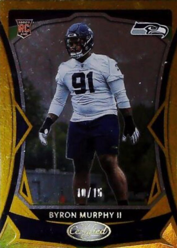 Byron Murphy II 2024 Certified #112 Mirror Gold FOTL /15 Rookie RAW