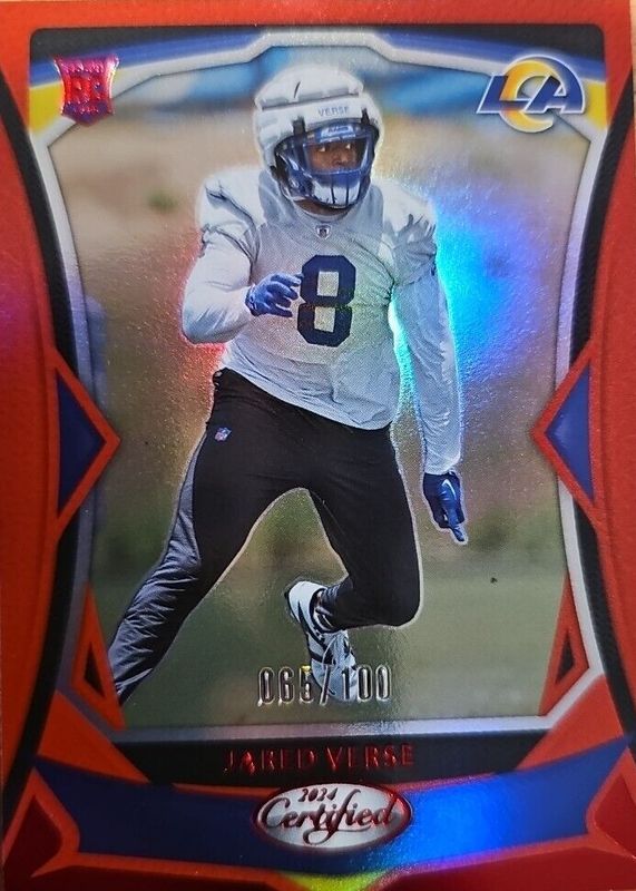 Jared Verse 2024 Certified #114 Mirror Red /100 Rookie RAW