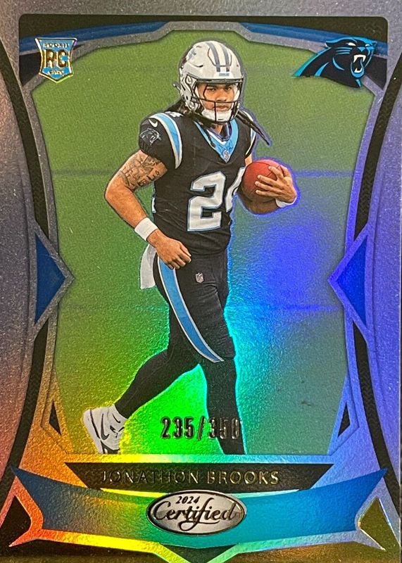 Jonathon Brooks 2024 Certified #136 Mirror /350 Rookie RAW