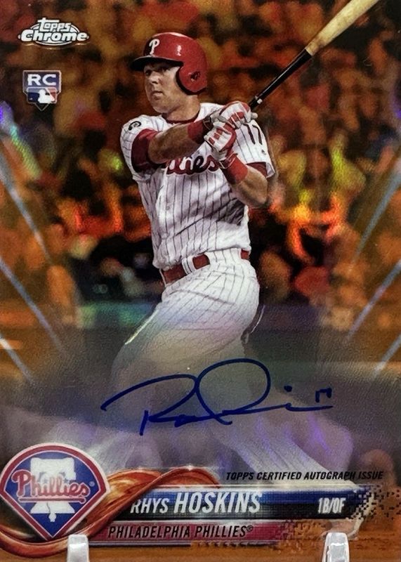 2018 Topps Chrome #RA-RH Rookie Auto - Orange Refractor /25