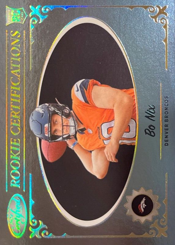 Bo Nix 2024 Certified #RC-BNX Rookie Certifications /(SSP) RAW