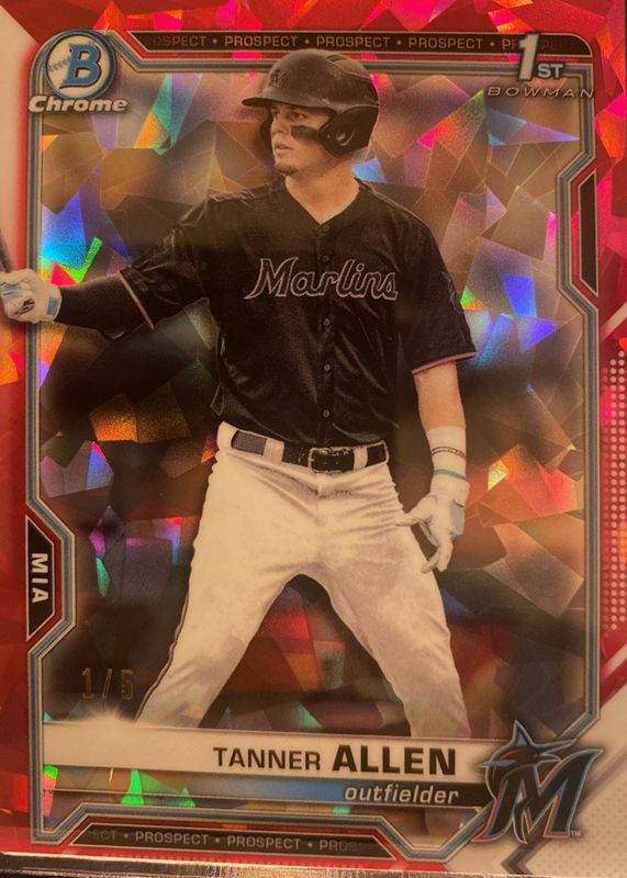 2021 Bowman Draft Sapphire Edition #BDC-165 Chrome - Red /5 (1st)