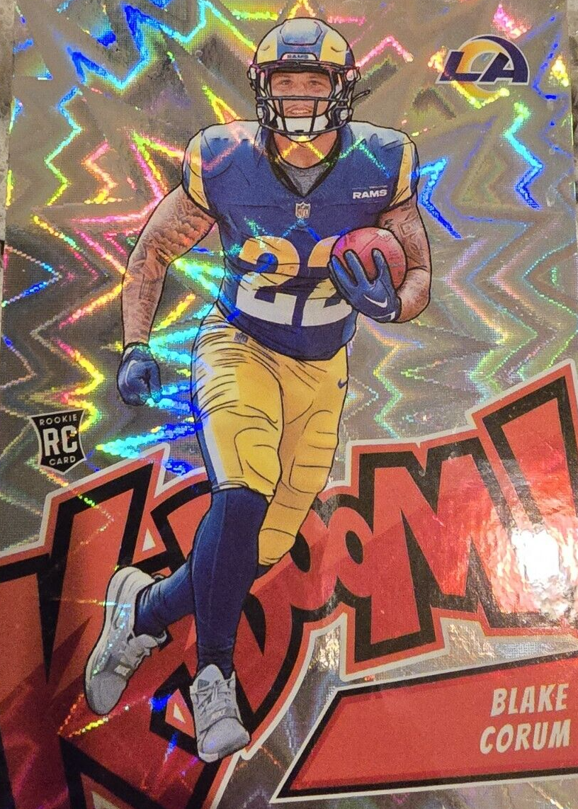 Blake Corum 2024 Absolute #23 Kaboom! (Vertical) Price Guide