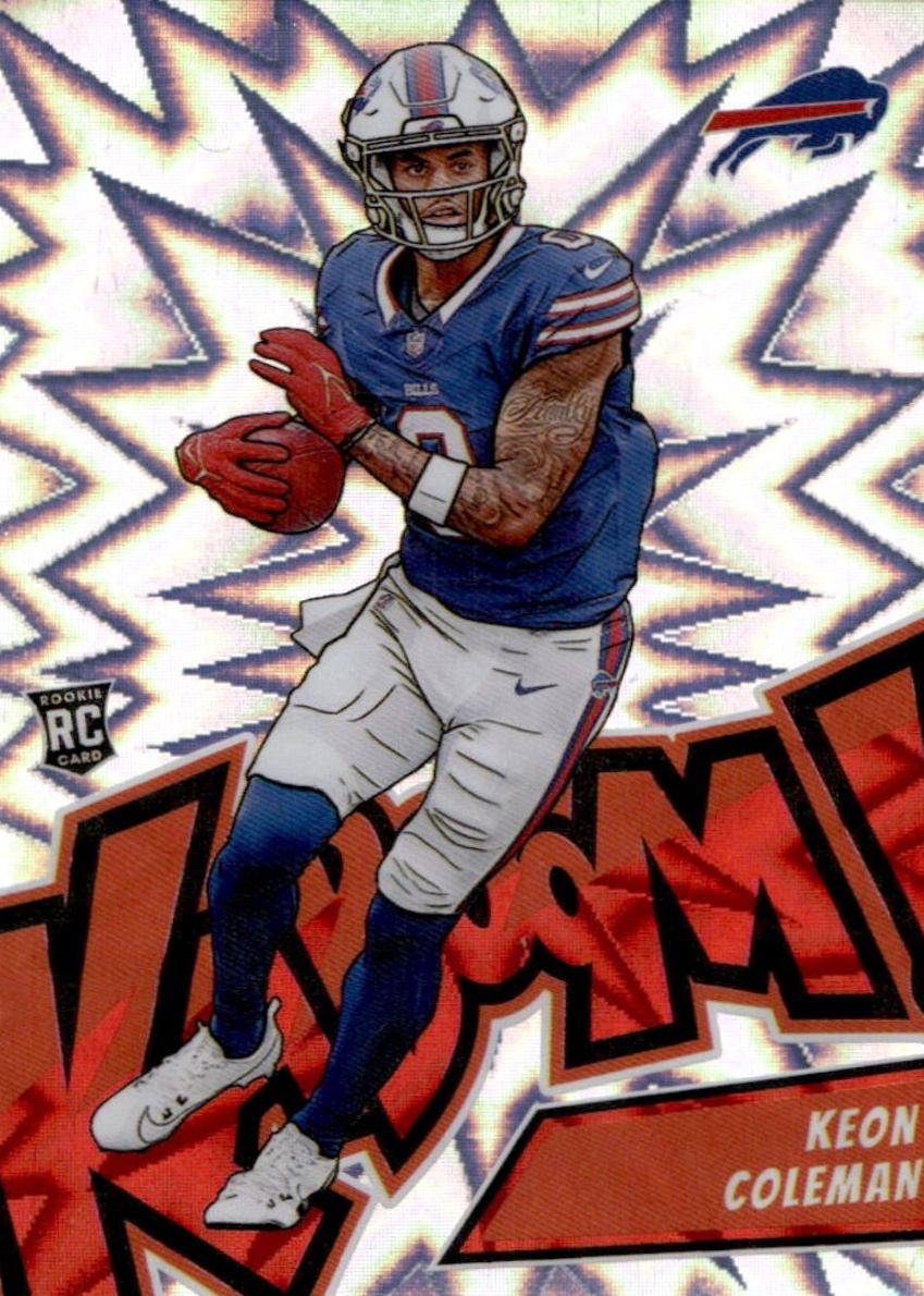 Keon Coleman 2024 Absolute #17 Kaboom! (Vertical) Price Guide