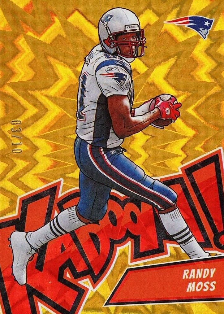 Randy Moss 2024 Absolute #38 Kaboom! (Vertical) - Gold /10 Price Guide ...