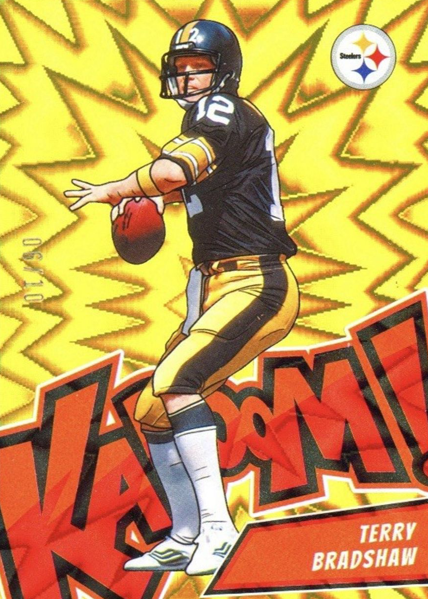 Terry Bradshaw 2024 Absolute #37 Kaboom! (Vertical) - Gold /10