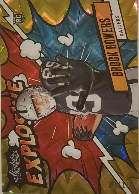 Brock Bowers 2024 Absolute #EX-BBS Explosive - Gold /10 Price Guide ...