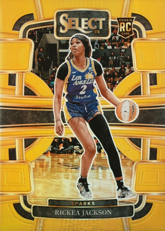 Rickea Jackson 2024 Select WNBA #58 Concourse Gold /10 Rookie RAW