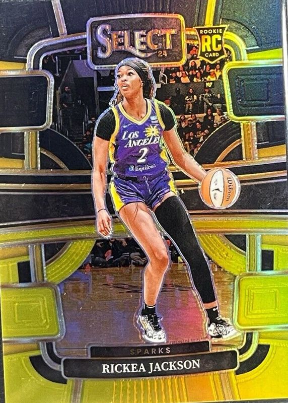 Rickea Jackson 2024 Select WNBA #58 Concourse Black Gold /5 Rookie PSA 10