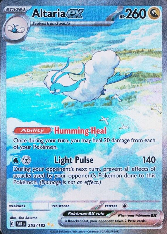 Altaria EX 2023 Scarlet & Violet: Paradox Rift #253/182 Special Illustration Rare PSA 10