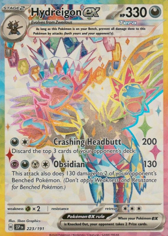 how much is hydreigon pokemon card worth Gold Star - Pokmon CUSTOM Dragon Psychic Hydreigon Card Prices & Value