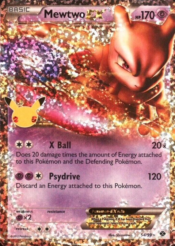 pokemon cards value mewtwo | Dex this attack does 90 more damage Mewtwo ex 2021 Celebrations: Classic