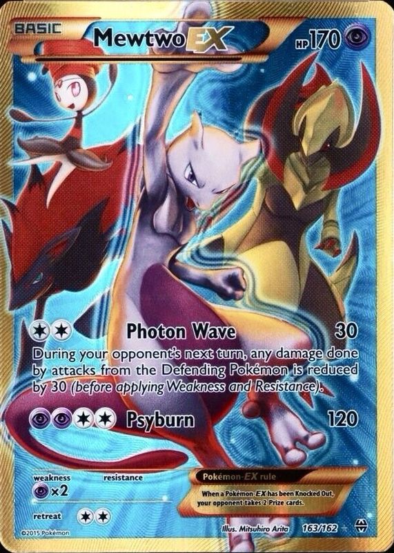 pokemon cards secret rare ex BREAKthrough Mewtwo (Secret Full Art) 164 Team Collectors your opponent takes 2 Prize cards. Mewtwo ex 2015 XY: BREAKthrough