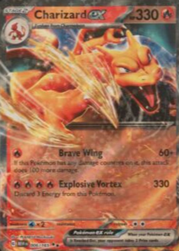 pokemon charizard ex card value 11/83 Ultra Extended Holo Rare 180 HP proof acrylic case and featuring a striking image of the captivating character Charizard ex - Obsidian Flames