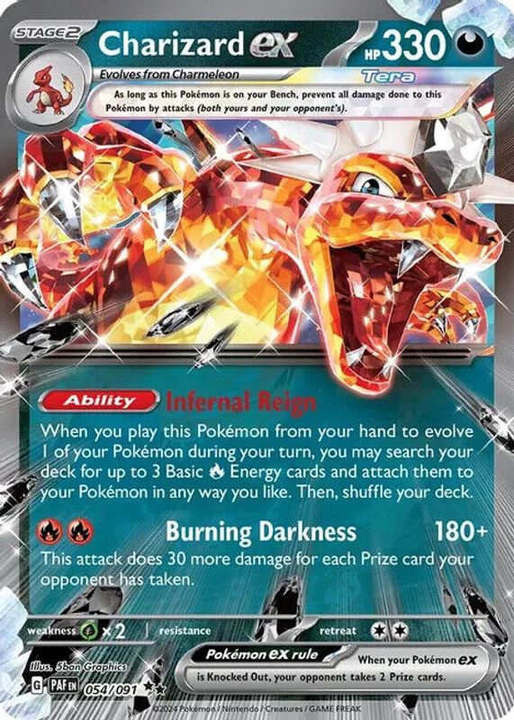 Charizard EX 2024 Paldean Fates #054/091 Double Rare PSA 10