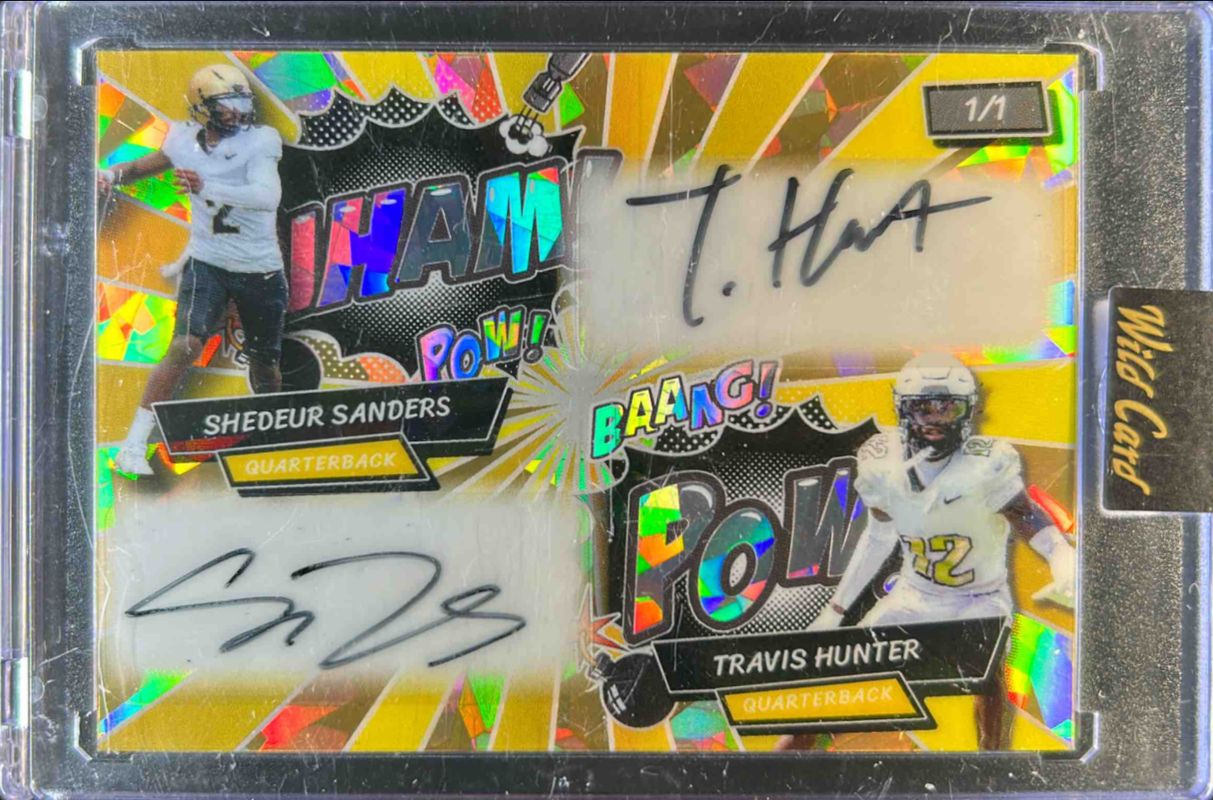 2024 Wild Card Alumination Just The Hits #AAC-SSTH Comix Dual Auto Crystal Holographic Gold /1