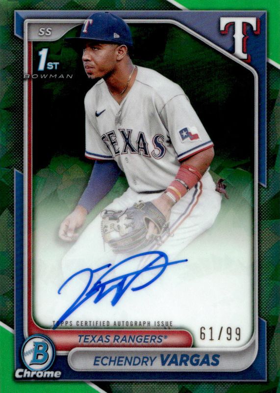 2024 Bowman Chrome Sapphire Edition #CSPA-EV Prospect Auto - Green /99 (1st)