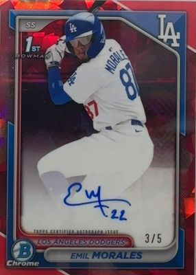 Emil Morales 2024 Bowman Chrome Sapphire Edition #CSPA-EM Prospect 