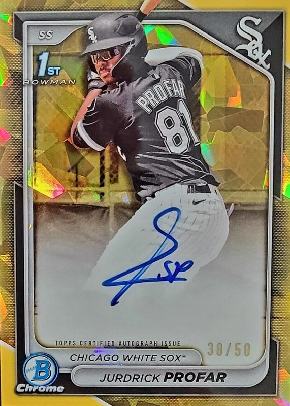 2024 Bowman Chrome Sapphire Edition #CSPA-JPR Prospect Auto - Gold /50 (1st)