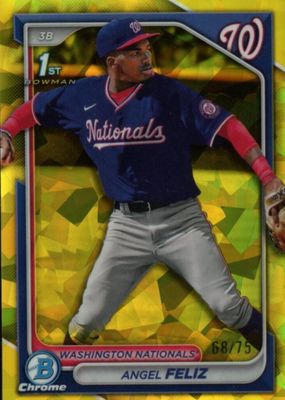 2024 Bowman Chrome Sapphire Edition #BCP-198 Prospects - Yellow /75 (1st)