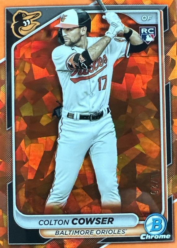 Colton Cowser 2024 Bowman Chrome Sapphire Edition Orange /25 Rookie RAW