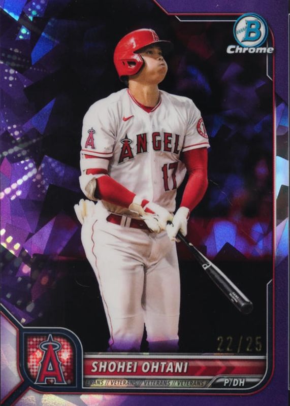 【PSA9鑑定品】大谷翔平2022 Bowman Chrome Sapphire Shohei Ohtani 2022 Bowman Chrome Sapphire Edition #71 Purple /25