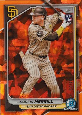 2024 Bowman Chrome Sapphire Edition Orange /25