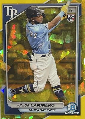 2024 Bowman Chrome Sapphire Edition Yellow /75