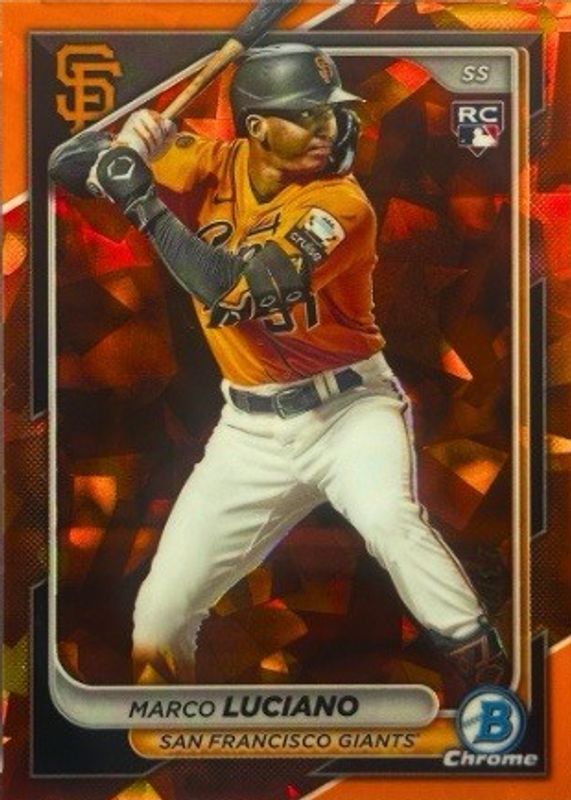 Marco Luciano 2024 Bowman Chrome Sapphire Edition #43 Orange /25 Rookie RAW
