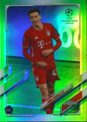 2020 Topps Chrome UEFA Champions League #81 Neon Green Refractor /99