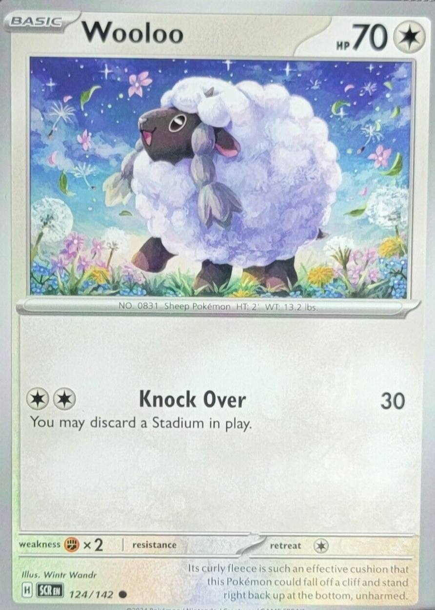 Wooloo 2024 Scarlet & Violet: Stellar Crown #124/142 Base Price