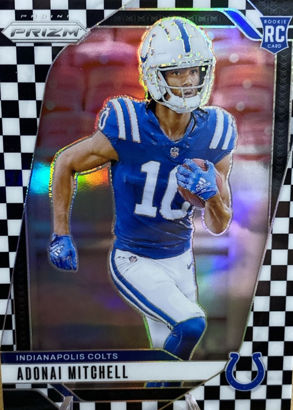 Adonai Mitchell 2024 Prizm #303 Black & White Checker /(SSP) Price