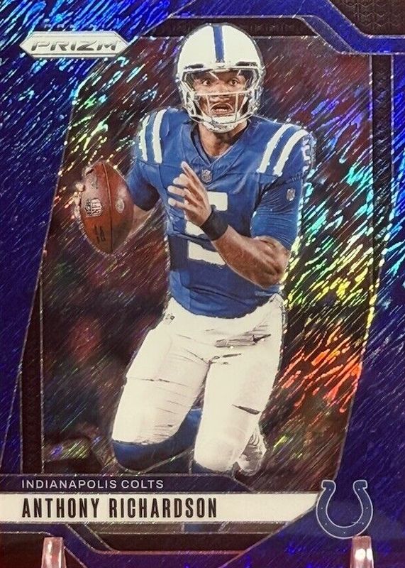 Anthony Richardson 2024 Prizm #120 Blue Shimmer /25 Price Guide ...