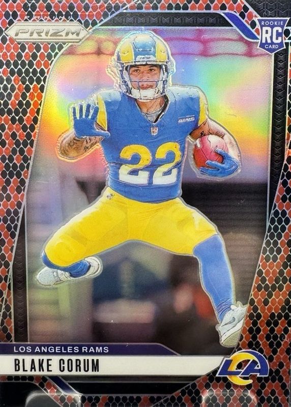 Blake Corum 2024 Prizm #308 Snakeskin /(SSP) Rookie RAW