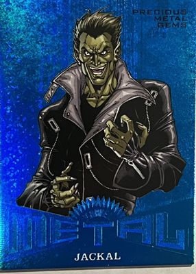 2017 Fleer Ultra Spider-Man #MM49 Precious Metal Gems Blue /49