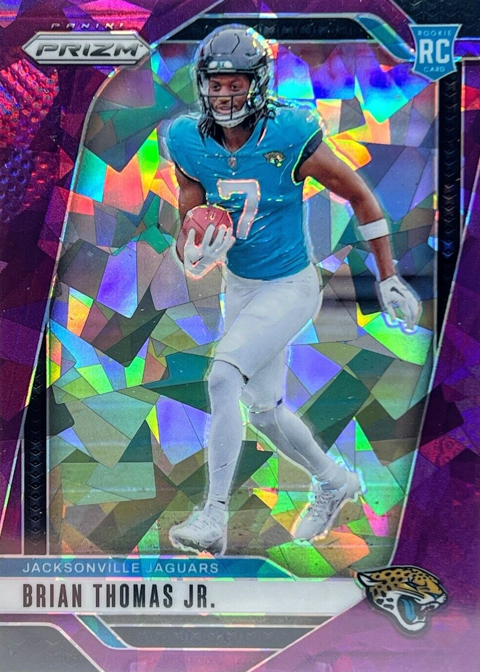 Brian Thomas Jr. 2024 Prizm #314 Purple Ice /225 Price Guide
